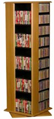 416 CD 216 DVD 2 Sided Spinning Storage Tower Rack NEW  